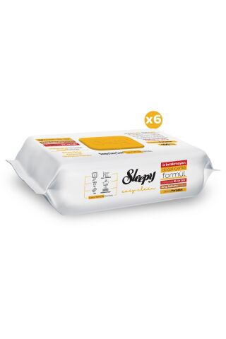 Sleepy Easy Clean Arap Sabunu Katkılı Yüzey Temizlik Havlusu 6x100 (600 YAPRAK