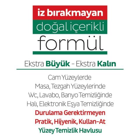Sleepy Easy Clean Yüzey Temizlik Havlusu 2x15 Yaprak (30 Yaprak)