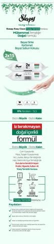 Sleepy Easy Clean Yüzey Temizlik Havlusu 2x15 Yaprak (30 Yaprak)