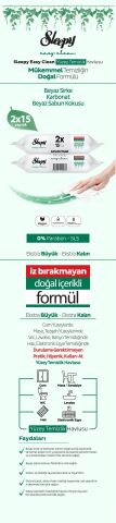 Sleepy Easy Clean Yüzey Temizlik Havlusu 2x15 Yaprak (30 Yaprak)