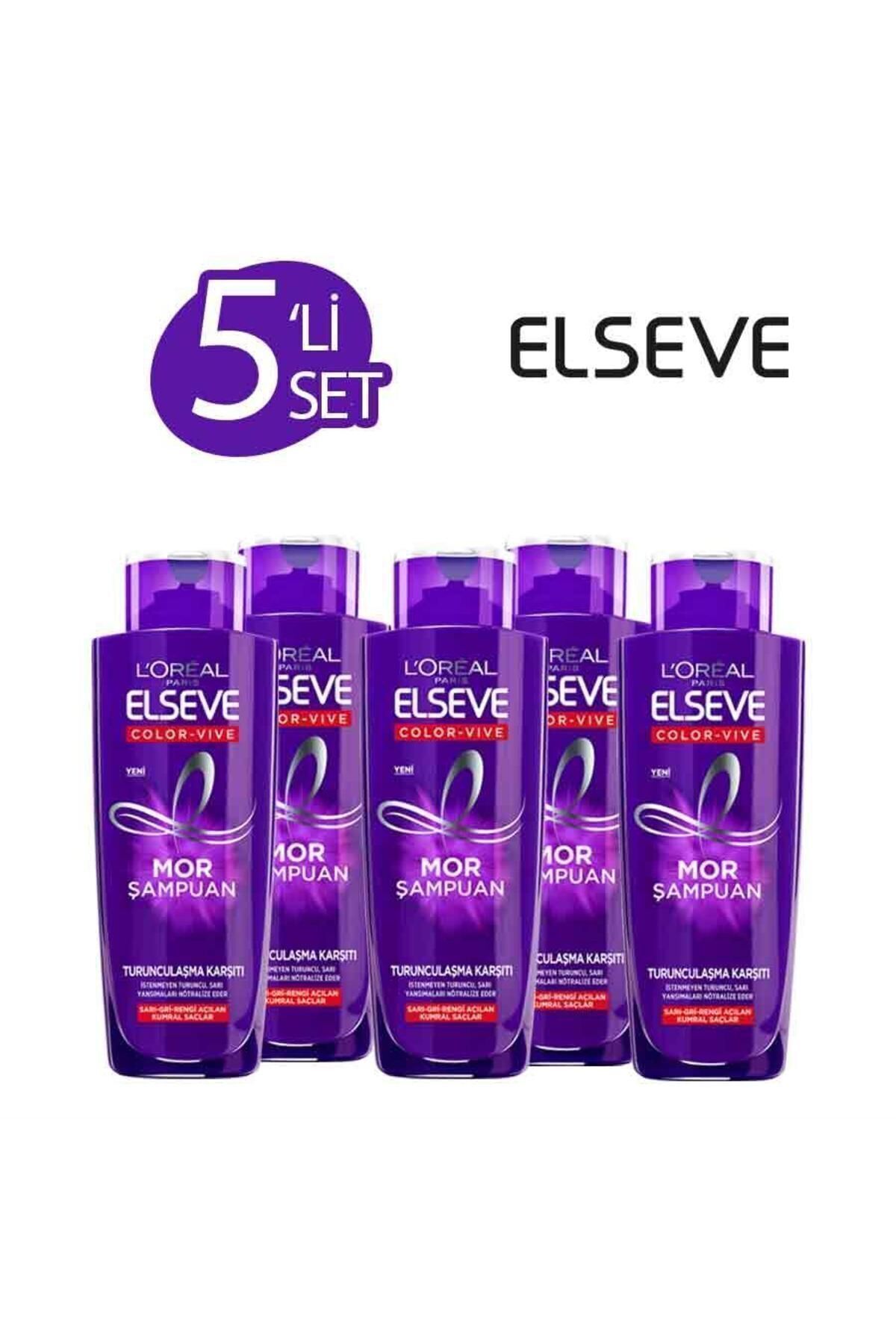 5'li Turunculaşma Karşıtı Mor Şampuan 200 ml Seti