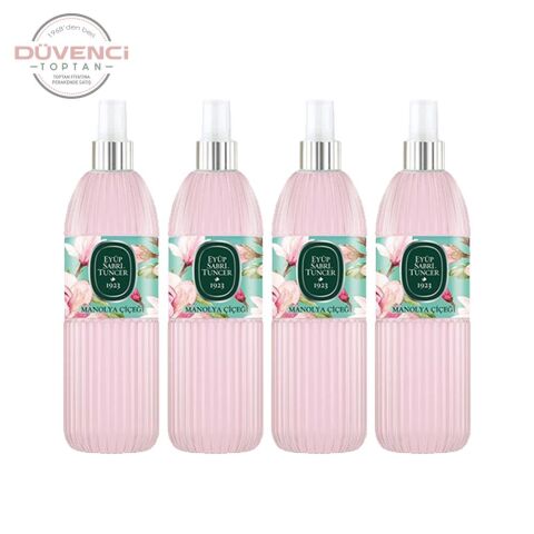 Eyüp Sabri Tuncer Manolya Çiçeği Kolonyası Silindir Pet Sprey Şişe 150 ML x 4 Adet