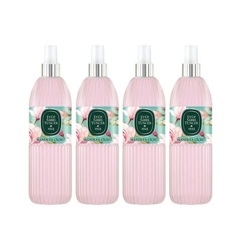Eyüp Sabri Tuncer Manolya Çiçeği Kolonyası Silindir Pet Sprey Şişe 150 ML x 4 Adet