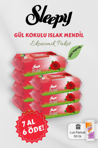 Sleepy Gül Kokulu Bebek Mendili 7 AL 6 Öde Hediyeli