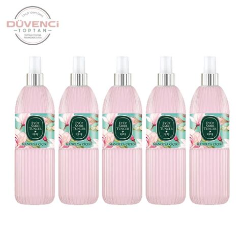 Eyüp Sabri Tuncer Manolya Çiçeği Kolonyası Silindir Pet Sprey Şişe 150 ML x 5 Adet