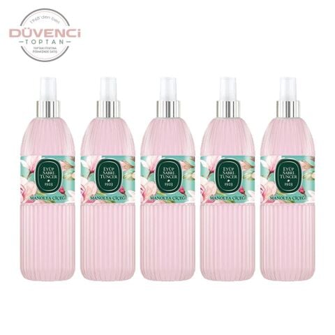 Eyüp Sabri Tuncer Manolya Çiçeği Kolonyası Silindir Pet Sprey Şişe 150 ML x 5 Adet