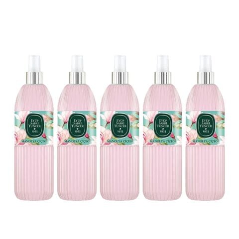 Eyüp Sabri Tuncer Manolya Çiçeği Kolonyası Silindir Pet Sprey Şişe 150 ML x 5 Adet