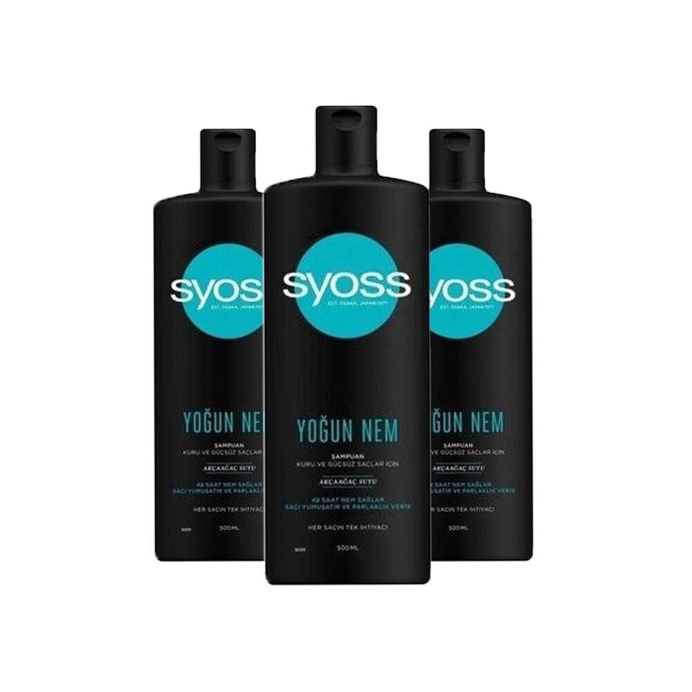 Syoss Yoğun Nem Şampuan 500 ml x 3