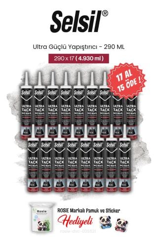 Selsil Ultra Güçlü Yapıştırıcı 290 ml, 17 AL 15 ÖDE ve rosie pamuk