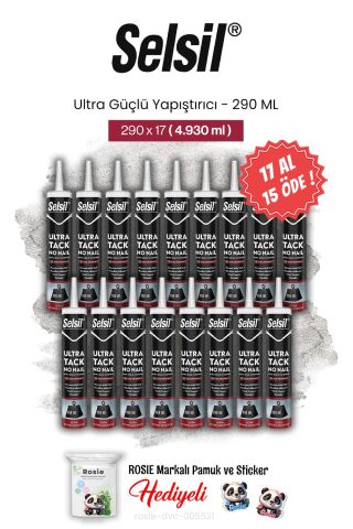 Selsil Ultra Güçlü Yapıştırıcı 290 ml, 17 AL 15 ÖDE ve rosie pamuk