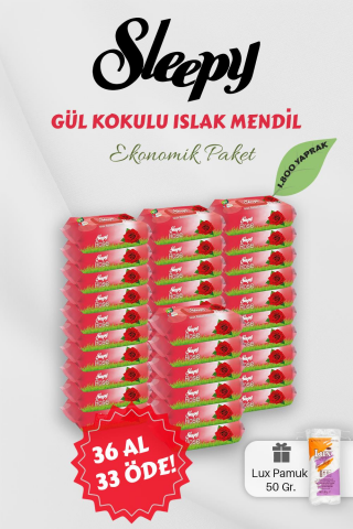 Sleepy Gül Kokulu Bebek Mendili 36 AL 33 Öde Hediyeli