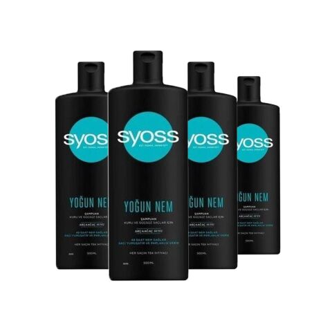 Syoss Yoğun Nem Şampuan 500 ml x 4