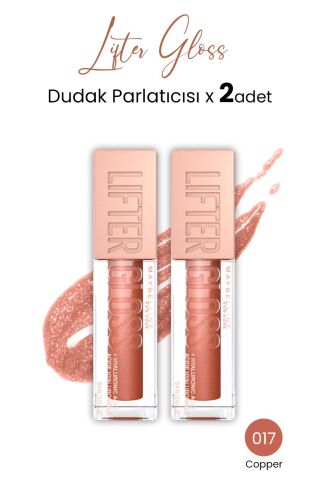 Maybelline New York Lifter Gloss Dudak Parlatıcısı 017 Copper x 2 adet