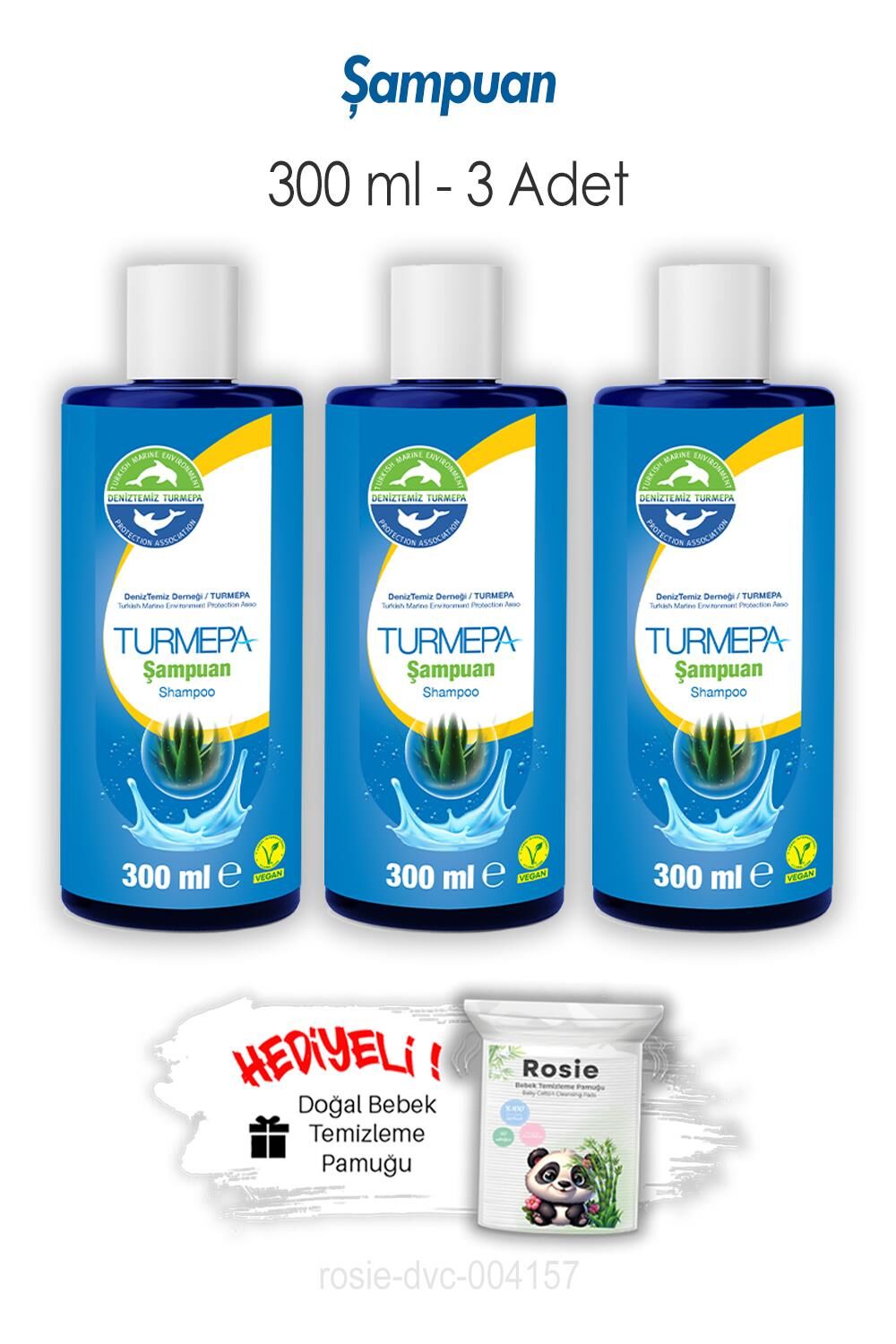 Turmepa Şampuan 300 ML 3 Adet ve ROSIE