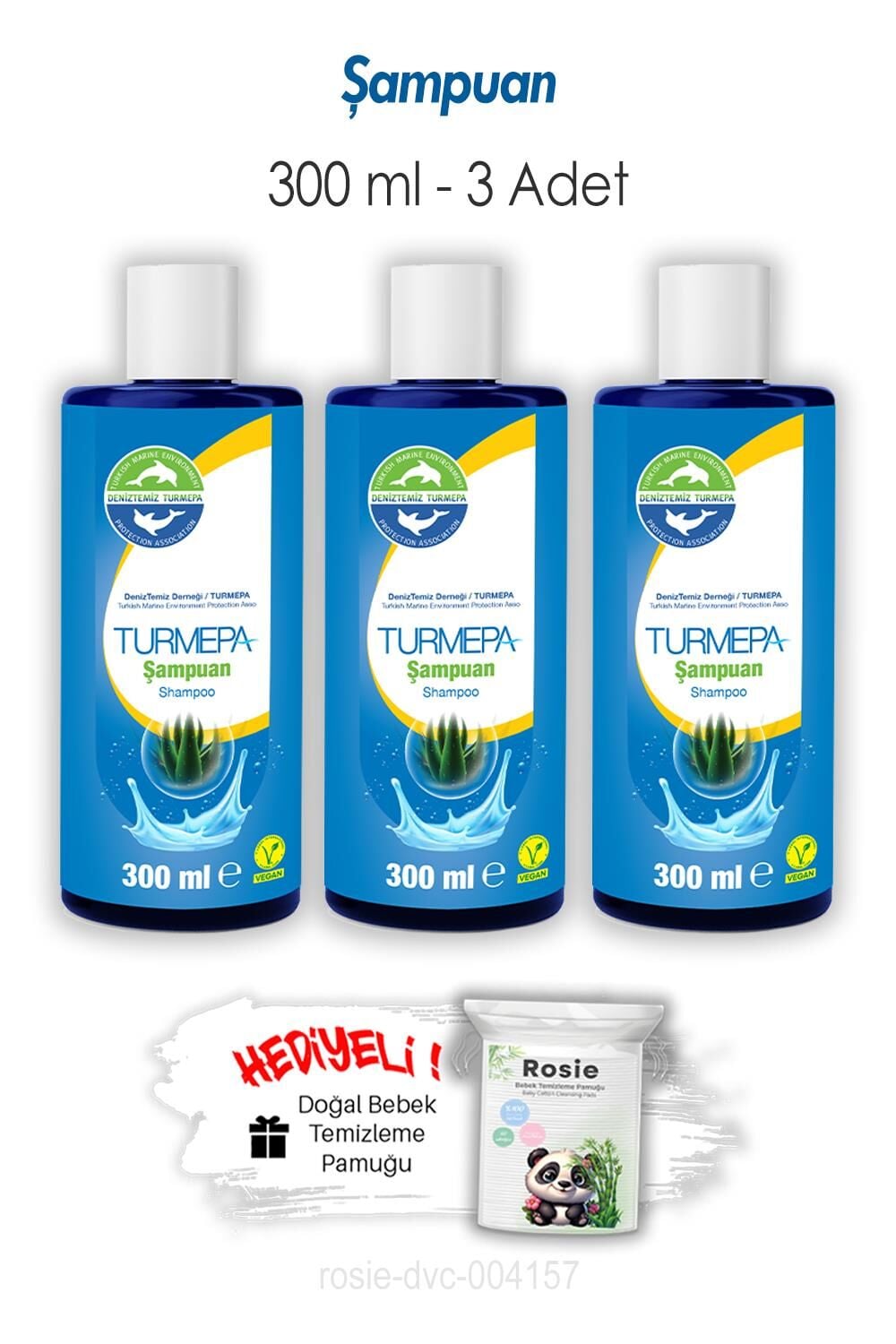 Turmepa Şampuan 300 ML 3 Adet ve ROSIE