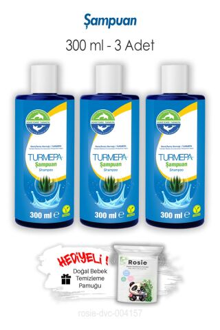 Turmepa Şampuan 300 ML 3 Adet ve ROSIE