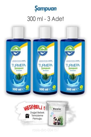 Turmepa Şampuan 300 ML 3 Adet ve ROSIE