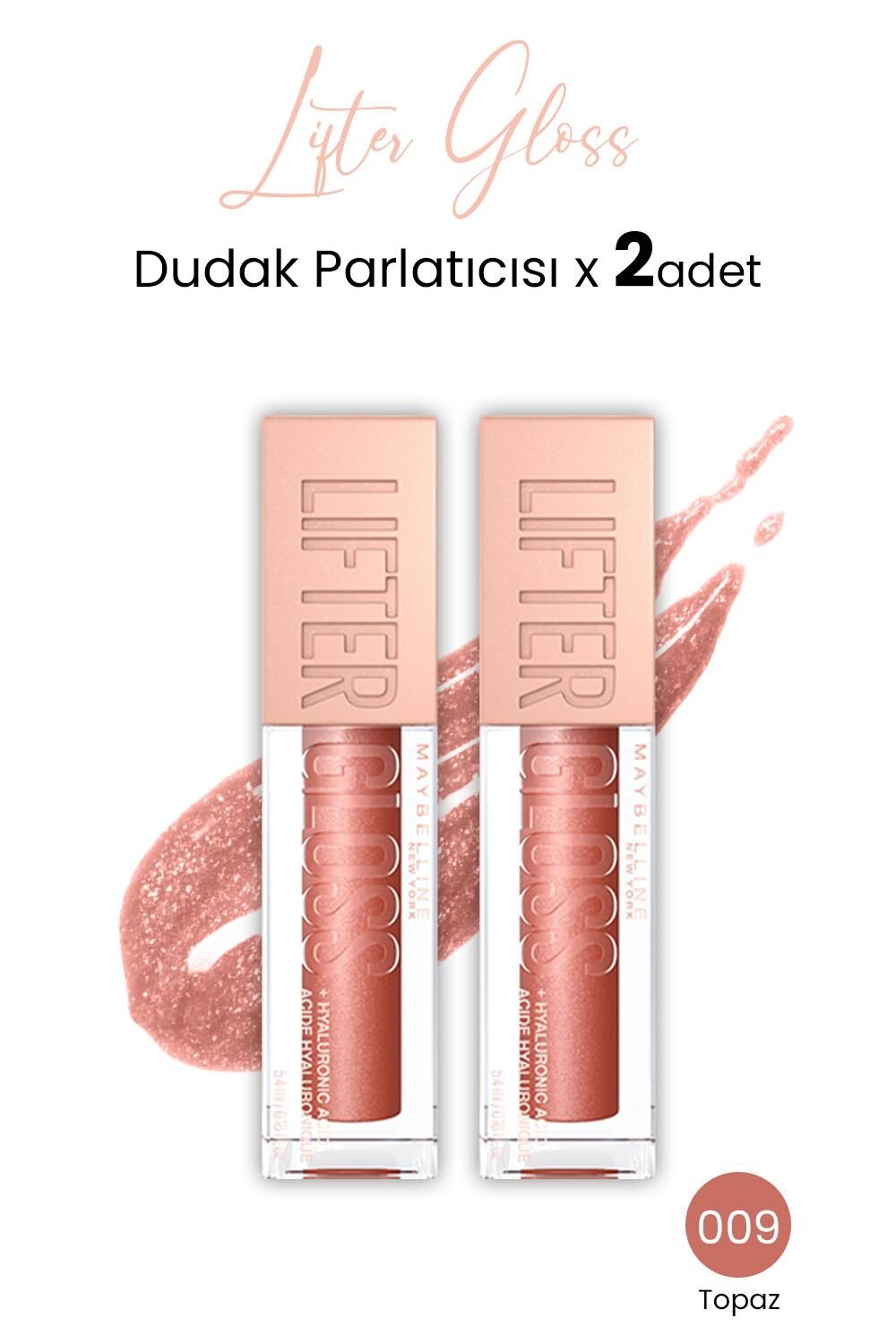 Maybelline New York Lifter Gloss Dudak Parlatıcısı 009 Topaz x 2 adet