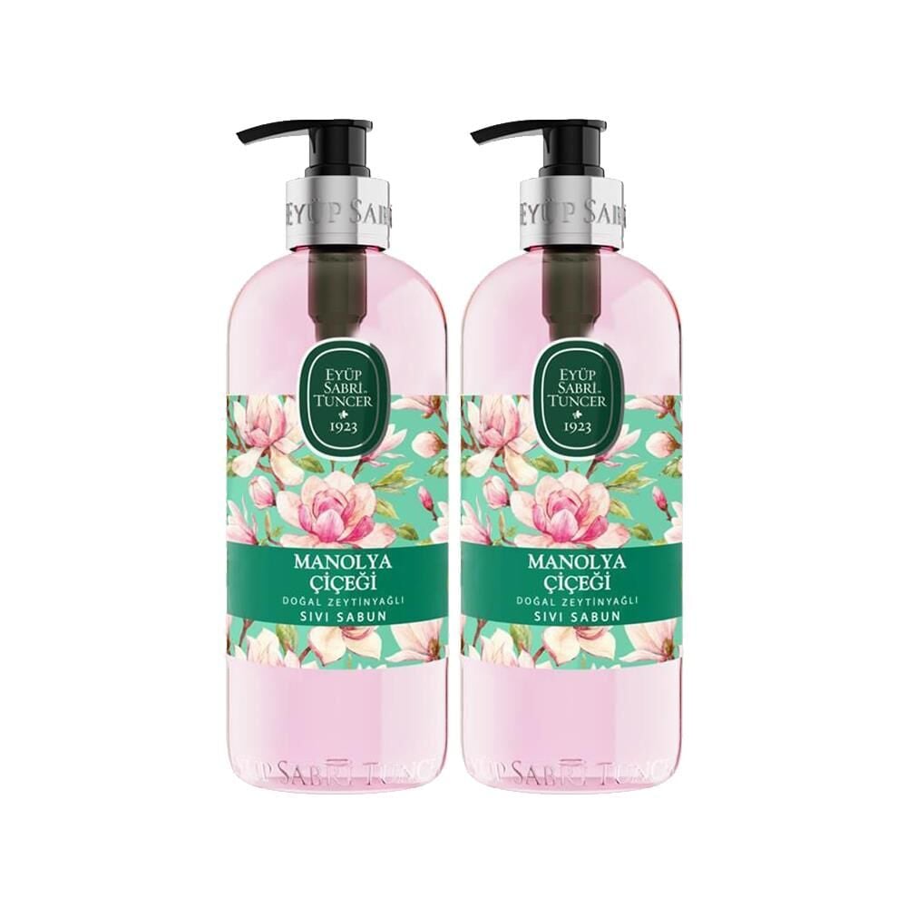 Eyüp Sabri Tuncer Doğal Zeytinyağlı Sıvı Sabun Manolya Çiçeği 500 ML x 2 Adet