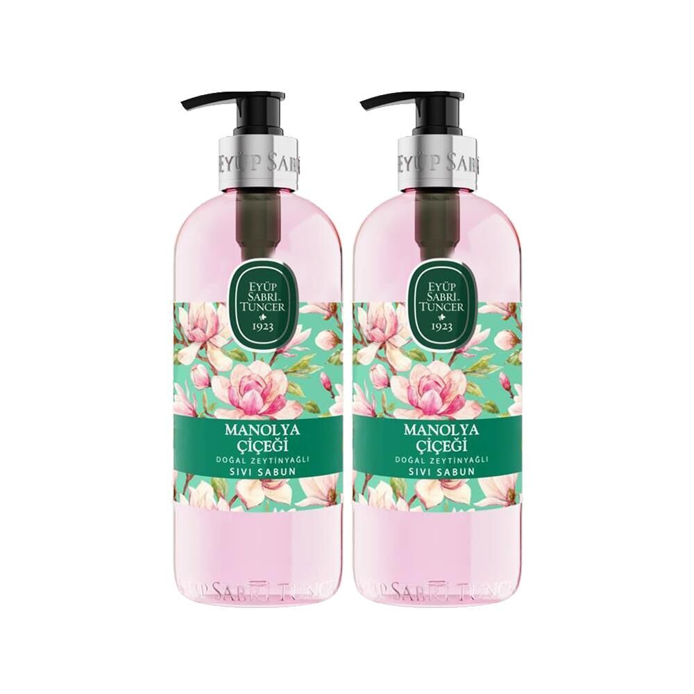 Eyüp Sabri Tuncer Doğal Zeytinyağlı Sıvı Sabun Manolya Çiçeği 500 ML x 2 Adet