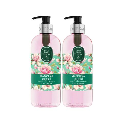 Eyüp Sabri Tuncer Doğal Zeytinyağlı Sıvı Sabun Manolya Çiçeği 500 ML x 2 Adet