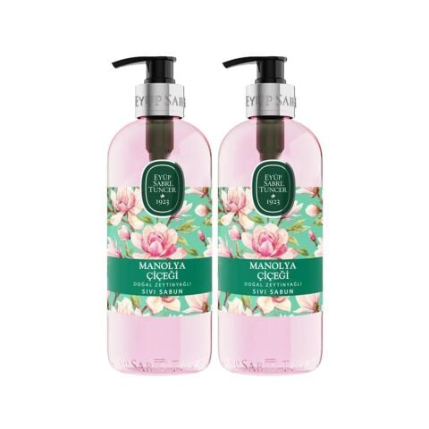 Eyüp Sabri Tuncer Doğal Zeytinyağlı Sıvı Sabun Manolya Çiçeği 500 ML x 2 Adet