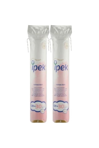 İpek Makyaj Temizleme Pamuğu Yuvarlak 120 Adet 30 Adet Bedava, 2 Paket