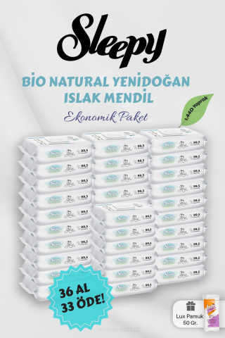 Sleepy Bebek Bakım Havlusu 36 AL 33 Öde Hediyeli