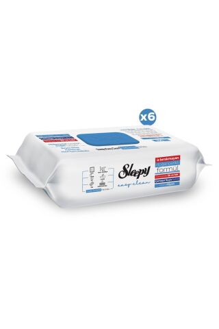 Sleepy Easy Clean Çamasır Suyu Katkılı Yüzey Temizlik Havlusu 6x100 (600 YAPRAK)