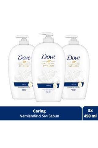 Dove Nemlendirici Sıvı Sabun Caring 450 ml x 3 Adet