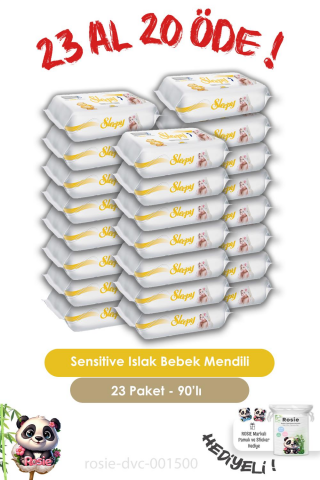 Sleepy 23 AL 20 ÖDE Sensitive Islak Mendil 90'lı ve ROSIE