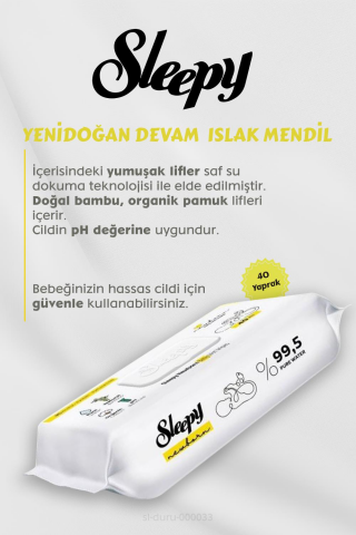 Sleepy Bebek Bakım Havlusu 7 AL 6 Öde Hediyeli