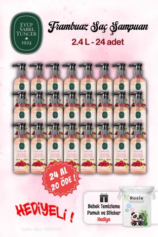 Eyüp Sabri Tuncer Şampuan 24 AL 20 ÖDE Sirke Frambuaz 100 ml ve Rosie