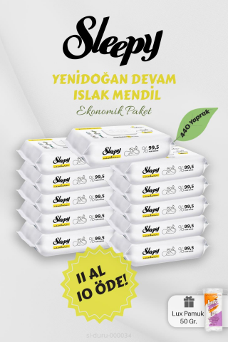 Sleepy Bebek Bakım Havlusu 11 AL 10 Öde Hediyeli
