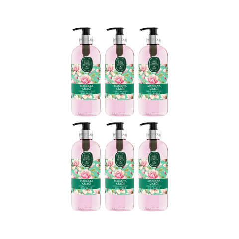 Eyüp Sabri Tuncer Doğal Zeytinyağlı Sıvı Sabun Manolya Çiçeği 500 ML x 6 Adet