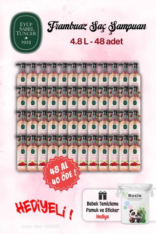 48 AL 40 ÖDE Eyüp Sabri Tuncer Şampuan Sirke Frambuaz 100 ml ve Rosie