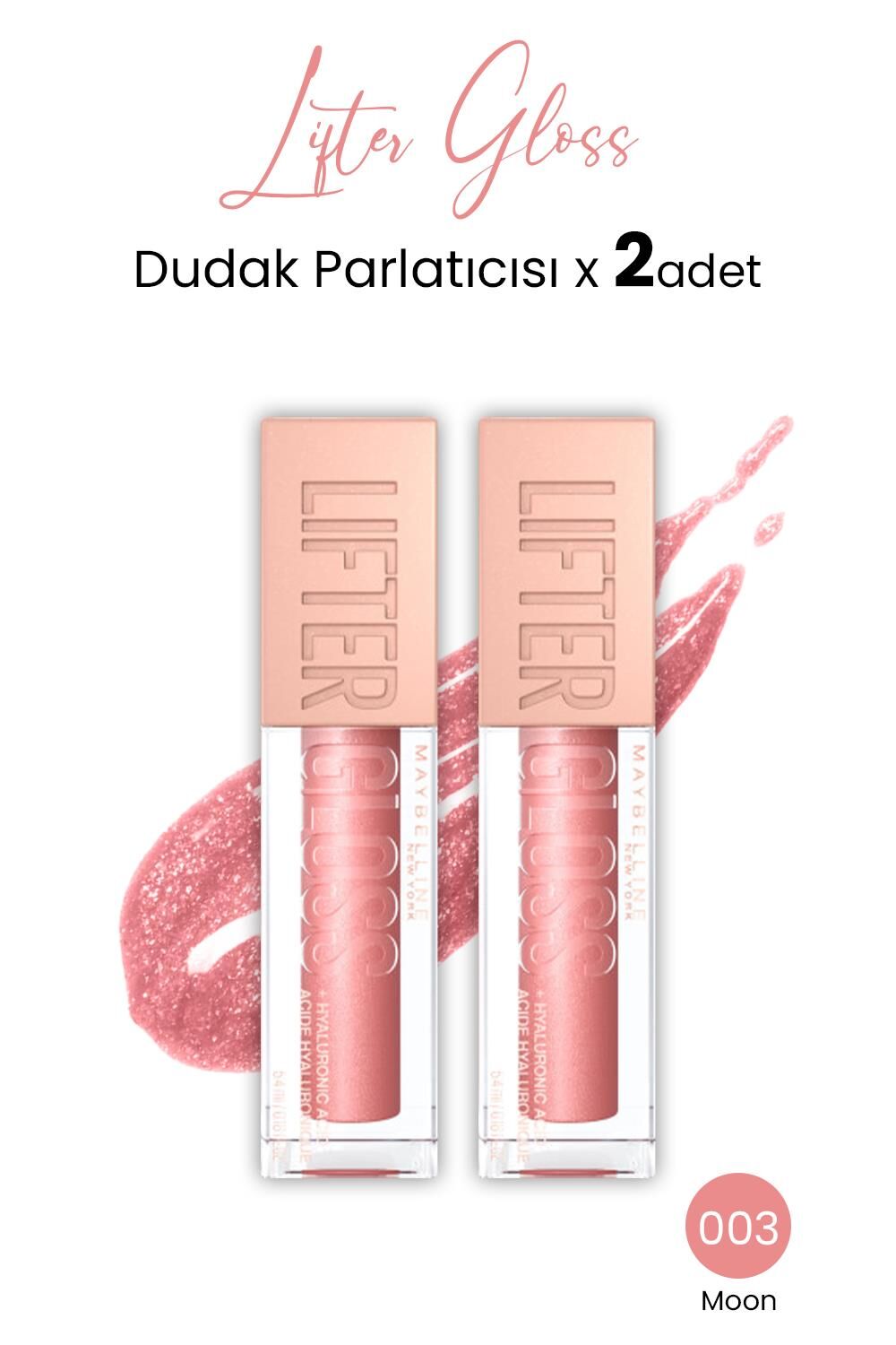 Maybelline New York Lifter Gloss Dudak Parlatıcısı 003 Moon x 2 adet