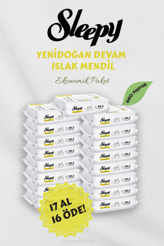 Sleepy Bebek Bakım Havlusu 17 AL 16 Öde Hediyeli