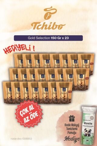 Tchibo 150 Gr Gold Selection 23'lü Çok Al Az Öde Çözünebilir Kahve ve Pamuk