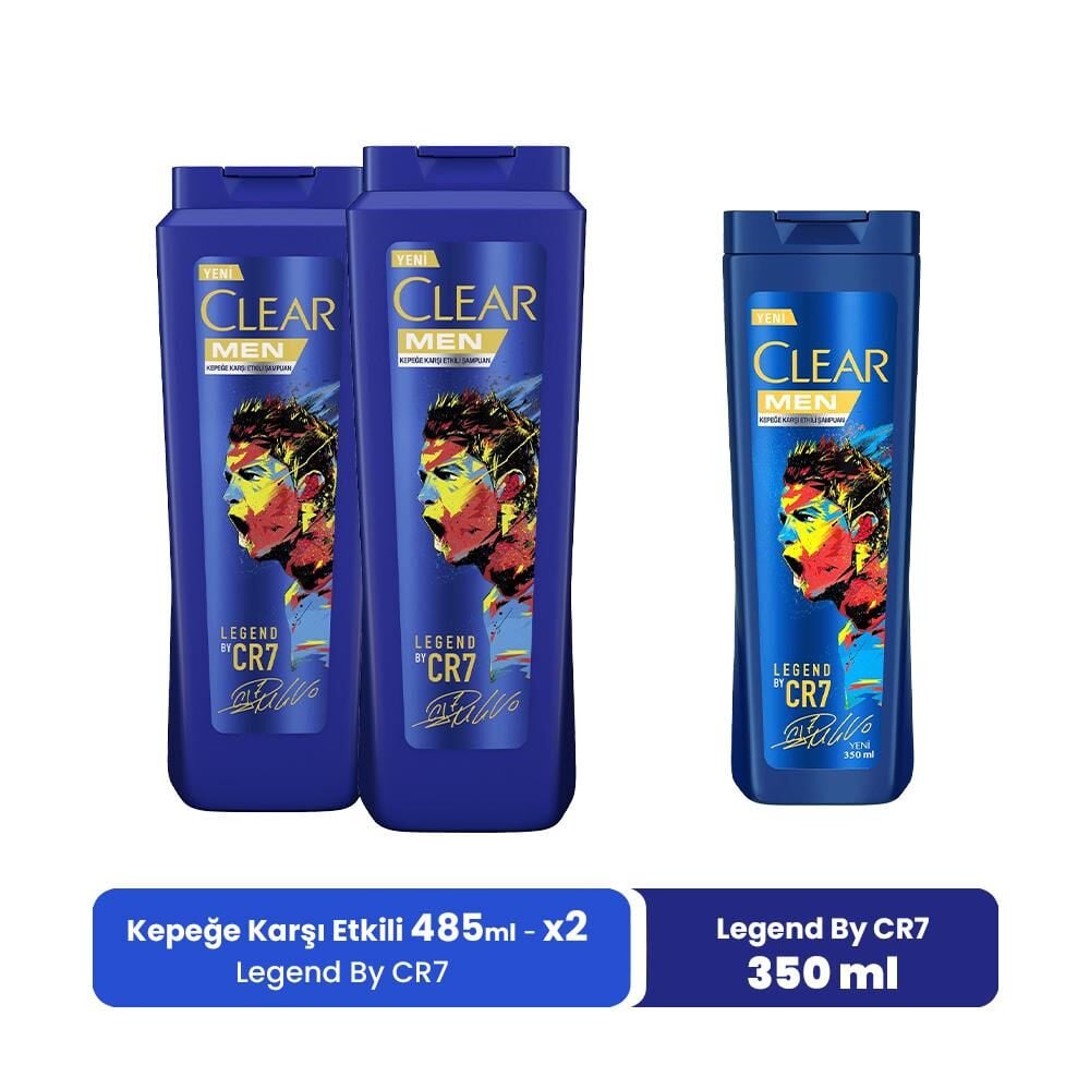 Clear Legend By Cristiano Ronaldo 485 ML x 2 ve Legend By CR7 350 ml