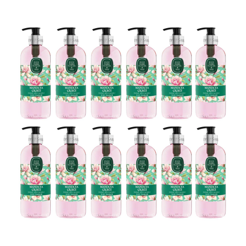 Eyüp Sabri Tuncer Doğal Zeytinyağlı Sıvı Sabun Manolya Çiçeği 500 ML x 12 Adet