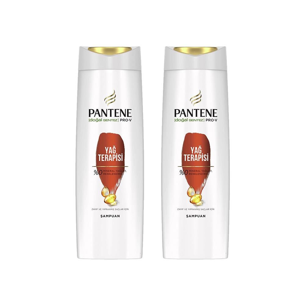 Pantene Şampuan Pro-V Yağ Terapisi Zayıf Ve Yıpranmış Saçlar 400 ML x 2