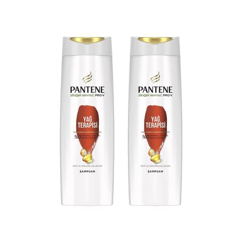 Pantene Şampuan Pro-V Yağ Terapisi Zayıf Ve Yıpranmış Saçlar 400 ML x 2