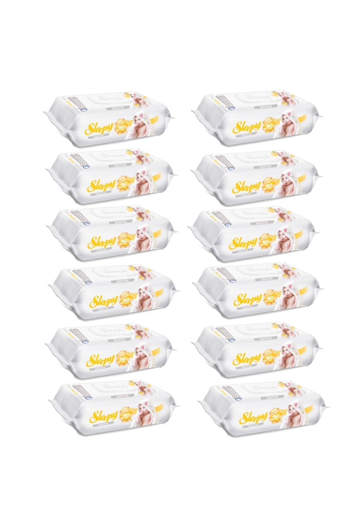 Sensitive 90 Yaprak 12'li Islak Mendil