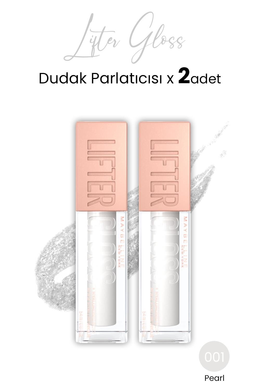 Maybelline New York Lifter Gloss Dudak Parlatıcısı 001 Pearl x 2 adet
