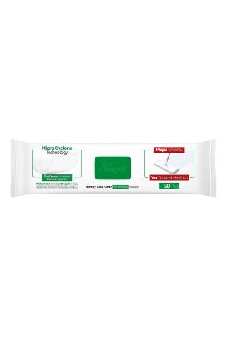 Sleepy Beyaz Sabun Katkılı 4X Large Mopa Uyumlu Temizlik Havlusu 50' li x 4 Adet