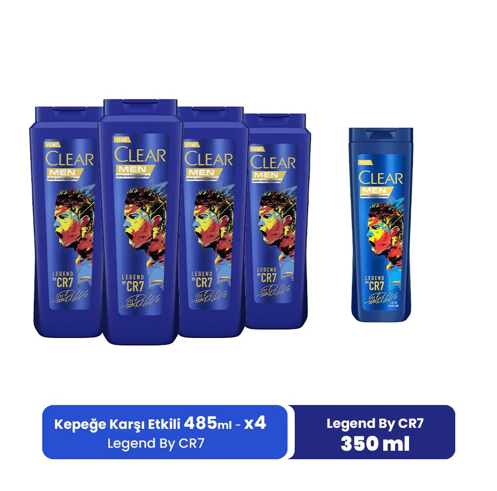 Clear Legend By Cristiano Ronaldo 485 ML x 4 ve Legend By CR7 350 ml