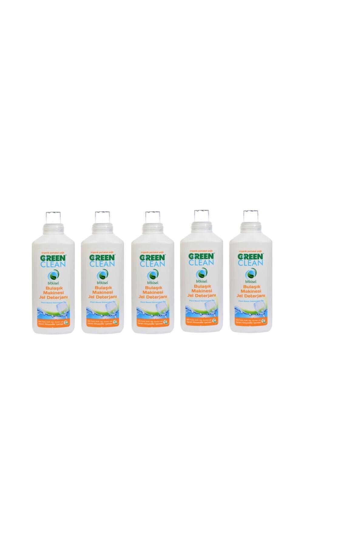 Green Clean Bulaşık Makinesi Jel Deterjanı Portakal Yağlı 1000 ml x 5 Adet