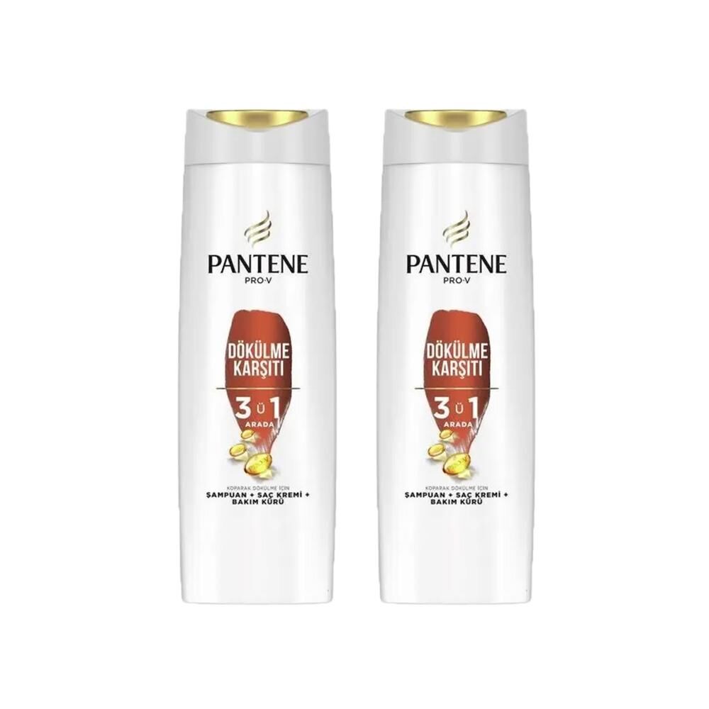 Pantene Şampuan Pro-V Saç Dökülmelerine Karşı Etkili 3' ü 1 Arada 400 ML x 2