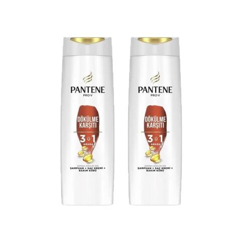 Pantene Şampuan Pro-V Saç Dökülmelerine Karşı Etkili 3' ü 1 Arada 400 ML x 2